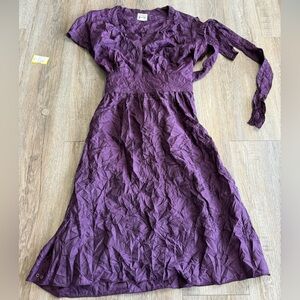 Y2K Converse Purple Mini Dress Babydoll Flowy Grunge Indie Rare Cute